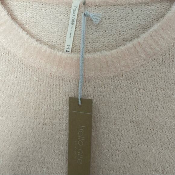 Blush Pink Teddy Bear Lounge Top NWT - Picture 2 of 8